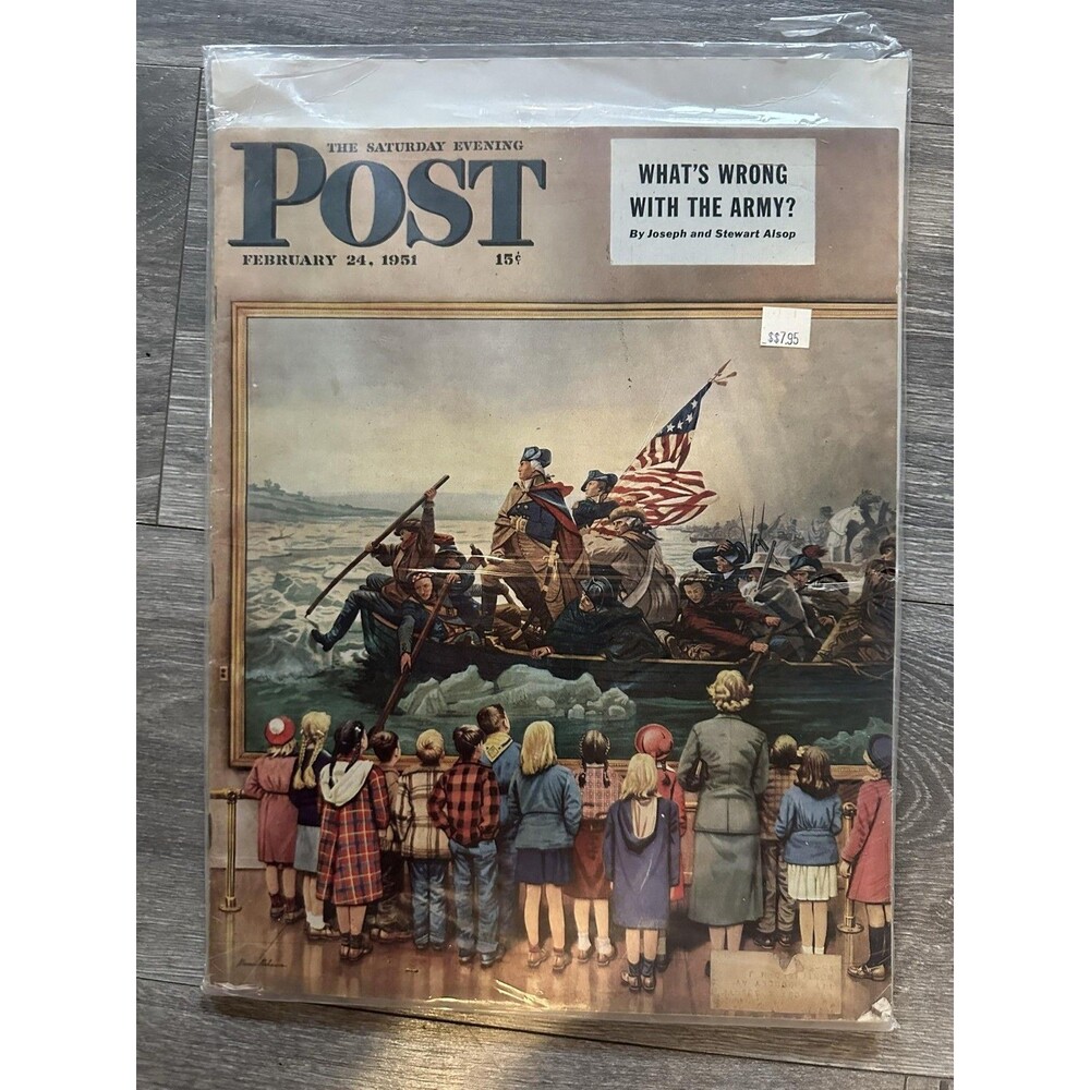 The Saturday Evening Post Feb 24 1951 Military Magazine Softcover Multicolor